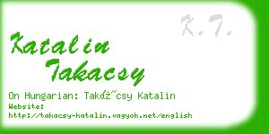 katalin takacsy business card